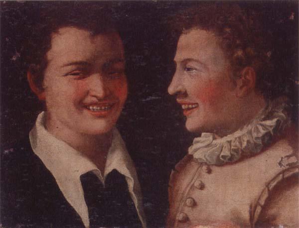 unknow artist Two laughing boys Sweden oil painting art